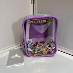Disney タグ付　ミッキー＆フレンズ ポーチ 紫