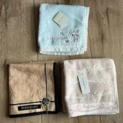 ローラアシュレイ　ニナリッチ　イブサンローラン　ハンカチ　タオルハンカチ　3枚