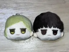 呪術廻戦　フェイスぬいぐるみキーホルダー　ダイソー　七海 健人　灰原 雄