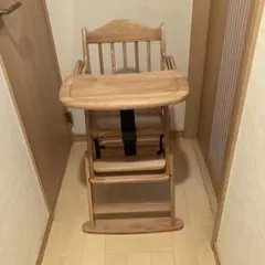ドイツ Geuther ゴイダー 子供用 ハイチェア ベビーチェア 木製椅子 