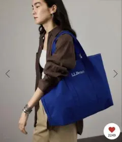 【L.L.Bean for SALON 別注グローサリートートバッグ ブルー