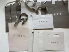 THREE ショップ袋 ショッパー まとめ売りのサムネイル