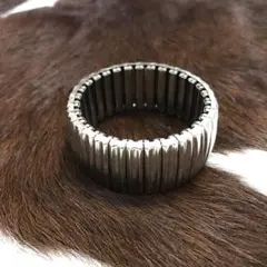 デッドストック！ビンテージ 蛇腹 ブレスレット シルバー ステンレス