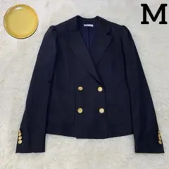 2023 ダブスタ ストレッチ ショート ジャケット 紺ブレ ブレザー 金ボタン