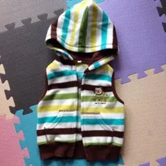 フード付き冬用ベスト