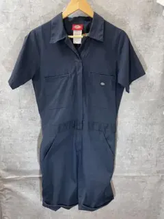 Dickies ショートスリーブ つなぎ カバーオール ネイビー サイズSのサムネイル