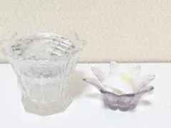 【新品未使用】フラワーベース★剣山付き花器★2点セット 花瓶