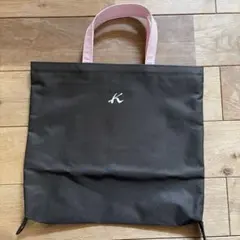 Kitamura キタムラ トートバッグ ブラック ピンクのサムネイル