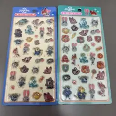 《正規品》ズートピア2・2種セット　3Dシール ぷっくりシール
