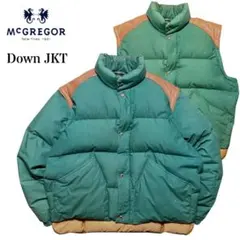 【希少】マクレガー ダウンジャケット ダウンベスト 着脱式スリーブ レザーヨーク