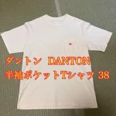 ダントン DANTON ポケット 半袖 Tシャツ38 イエローのサムネイル