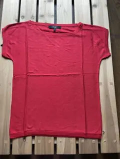【新品】MaxMara 半袖サマーニットS レッド
