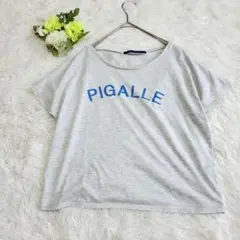 THE EMPORIUM PIGALLE ロゴ 半袖カットソー グレーMサイズのサムネイル