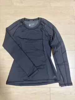 adidas techfit M ダークグレー 長袖Tシャツ