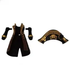 海賊のコート【黒】+海賊の帽子【黒】セット　リンクトラベラーズ 大海原の大決戦編