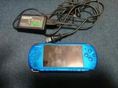 PSP3000 本体　ブルー　動作確認済　充電器付　バッテリー無し