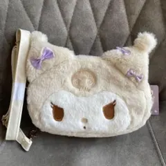 クロミ ショルダーポシェット ホワイト ふわふわ顔型ポシェット♡サンリオ