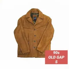 90s 00s OLD GAP レザーカーコートジャケット S 希少カラーのサムネイル