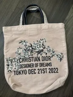 Dior トートディオール　夢のクチュリエ展限定　キャンバストートバッグ ピンクのサムネイル