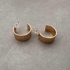 両耳ピアス モダンエッジ フープピアス ゴールド レディース RN