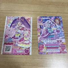 プリパラ アイカツ映画 入場者特典 らぁら・あかりサイン付き