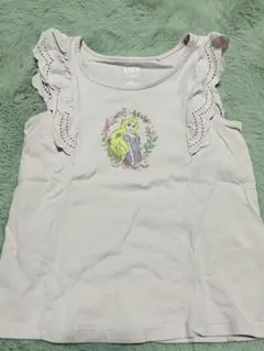 ディズニープリンセス ラプンツェル フリルTシャツ 100cm 子供服 ピンク