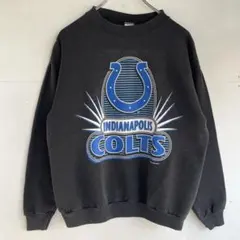 90s USA製 チームスウェット プリントスウェット ヴィンテージ 古着 黒