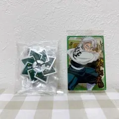 鬼滅の刃 不死川 実弥 日輪刀傘マーカーマスコット カード セット