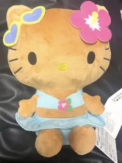 ハローキティ　Lぬいぐるみ　日焼けギャルVer.