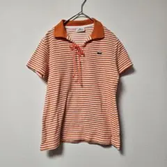 LACOSTE SPORT パイル地 ゴルフポロシャツ ストライプ サイズ40