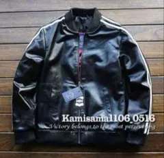 3 L【新品】12万円 羊革 3本アームライン オールレザースタジャン 
