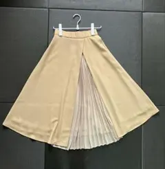 【美品】　RACEA ラセア　バックプリーツフレアスカート