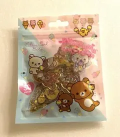 リラックマ　クリアシールビッツ　キラキラ　フレークシール　サンエックス