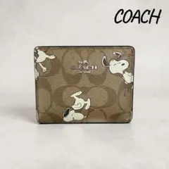 COACH スヌーピー 二つ折り財布 シグネチャーのサムネイル