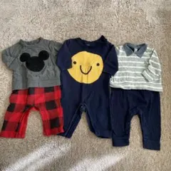 お値下げ！GAP ベビーギャップ 3-6mh ロンパース ３点セット