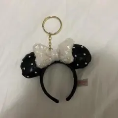 ディズニー ミニー カチューシャ キーホルダー ブラックのサムネイル