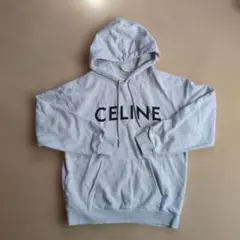 CELINE セリーヌ ロゴ パーカー グレー