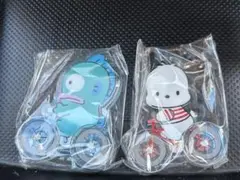 はぴだんぶい サイクリングマスコット　ハンギョドン　ポチャッコ