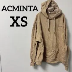 ☆一点もの☆レディース ベージュ メンズフード付きパーカー 【XS】