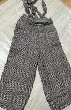 BREEZE キッズ オーバーオール 120cm チェック柄