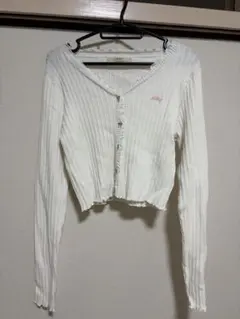 7/10まで出品最終値下げAlley by wcloset編みフリル長袖セーターのサムネイル