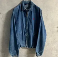 90's USA製 ラルフローレン 三角タグ デニムスウィングトップのサムネイル