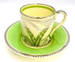 【超レアパターン】ラスター彩 デミ＆ソーサー アースンウェア スージークーパー