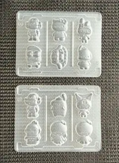 ペコ&サンリオ なかよしシールグミ 型 ＡＢ2種　2枚セット