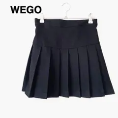 《超美品》【ウィゴー】プリーツミニスカート/黒ブラック/可愛い/シンプル
