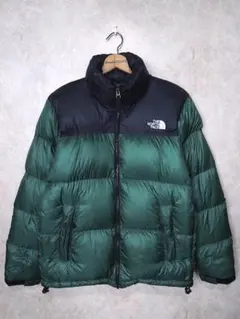 ノースフェイス ヌプシ ダウンジャケット●ND91308/緑/メンズMサイズ