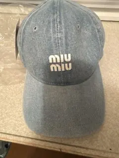 miu miu デニムキャップ Mサイズ - メルカリ