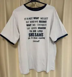 shesame メッセージプリント Tシャツ 半袖のサムネイル