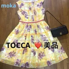 美品》TOCCA PERFECTION CAMELLIA ワンピース イエロー - メルカリ