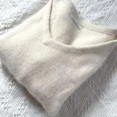 Banner Barrett モヘアニット チャイニーズラクーン　オフホワイト